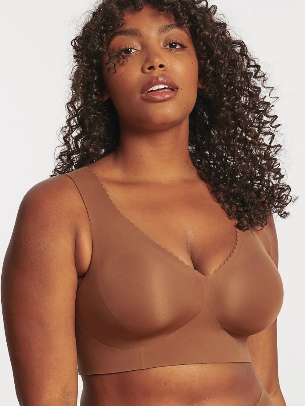 Evelyn & Bobbie Evelyn Seamless Wirefree Bra, Clay Sz XL a677303